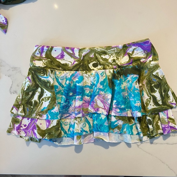 VTG Lucky brand tie-dye Bikini top, bottom & skirt size Small - Picture 8 of 8